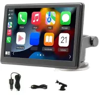 Tlily 7 Zoll Kabelloses Carplay Android Auto Player Auto GPS-Navigation Handy-Verbindung Multimedia Auto MP5