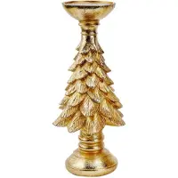 Torribaly Retro Harz Weihnachtsbaum Kerzenständer - Festliche Dekoration, Desktop-Atmosphäre, Vintage Craft Kerzenhalter Stand A