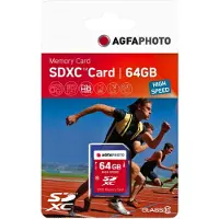 Agfa 64 GB SDXC-Karte Class10 W 50MB/s, R 100MB/s -