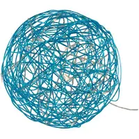 Star Trading LED Outdoor-Leuchtkugel ,Galax Fun', blau, Ø 30cm