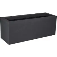 Eda Großer Schwarzer Anthrazit EDA-Blumentopf - 79,5 x 29,5 x 29,5 cm