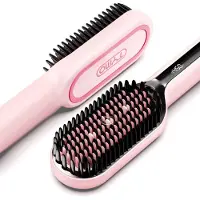TYMO Ionic Haarglätterbürste mit 16 Temperaturen, 30s Aufheizung, Dual Voltage - für dickes, dünnes, lockiges Haar