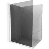 Mexen Kioto L Duschwand Walk-in 70 x 200 cm, Graphit, Weiß - 800-070-103-20-40