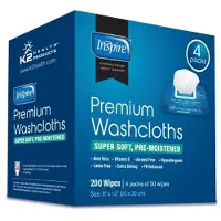 Inspire Feuchttücher für Erwachsene, Waschlappen für Erwachsene, Feuchttücher für Erwachsene bei Inkontinenz und zur Reinigung älterer Menschen,
