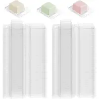 Typecat 100er-Pack Wachs-Investment-geformte Kunststoff-ClamShell-Behälterform-Kerze für die DIY-Seifenherstellung