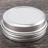 Typecat Packung mit 40 runden Aluminiumdosen mit Schraubverschluss – Deckel, Blechbehälter, Flasche