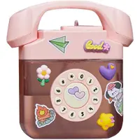 Tlily Creatives Retro-Wasserflasche in Telefonform, Trinkflaschen (Pink)