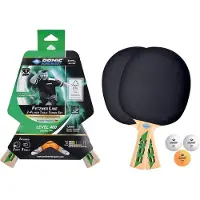 Donic Donic-Schildkröt Tischtennis-Set Speedy Fetzner 400, 2 Schläger FSC Holz, 3 Bälle in guter 1* Qualität, im Hängekarton, sehr gute Freizeitqualität, nachhaltiges Holz, 788468