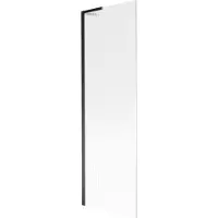 Mexen Next L Badewannenabtrennung 1-flügelig 60 x 150 cm, Streifen, schwarz - 895-060-000-03-09-70