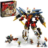 LEGO 71765 Ninjago Meca Ninja Ultra Combo, 4-in-1, Spielzeugauto, Flugzeug, Actionfigur und Panzer, Sammlerflagge, Ninja-Minifiguren