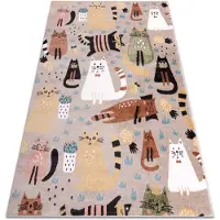 Rugsx Teppich FUN Kittens für Kinder, Katzen beige 160x220 cm