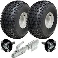 Parnells 22x11.00-8 Knobby ATV Quad Trailer Kit Räder Achsen Swivel Hitch Max Load 310kgs