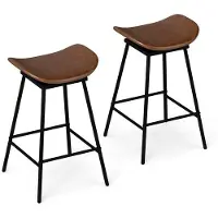 Helloshop26 2er-Set hohe drehbare Barhocker 43 x 45 x 71,5 cm mit