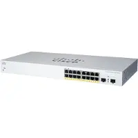 Cisco Business 220-Serie CBS220-16T-2G - Switch - smart - 16 x 10/100/1000 + 2 x Gigabit-SFP (Uplink) - Rackmontagefähig