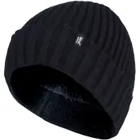 Heat Holder Herren 3,6 tog Fleece gefüttert Thermal Turn Over Manschette Winter Beanie Hut