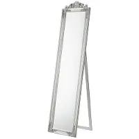 Helloshop26 Neigbarer Standspiegel 160 x 40 cm silber 03_0007960