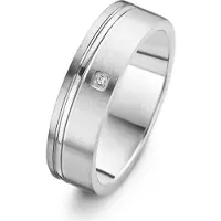 Danish design - Ring - Damen - IJ143R1D-53 - Karise - Titanium - Diamanten - Weite 53