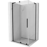Mexen Velar L Duschkabine zum Schieben 110 x 80 cm, transparent, schwarz - 871-110-080-03-70