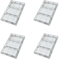 Semoic 4er-Pack Polycarbonat-Schokoladenriegelform für die Herstellung von Süßigkeiten, Backwaren und Snacks