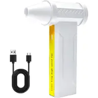 Melitt Elektrisches Luftgebläse Turbo JetFan 160000 Min Bürstenloser Motor Violent Fan USB Wiederaufladbarer Leistungsstarker Luftstaubbläser,A
