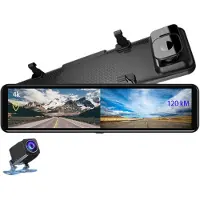 Semoic 12 Zoll Dashcam 4K Ultra HD 2160P IMX415 Rückansicht