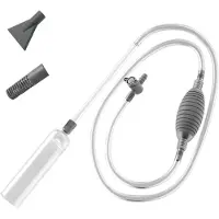Jojomino Aquarium Wasserwechsler Luftpumpe Handheld Aquarium Kiesreiniger Vakuum Siphon mit Filterdüse