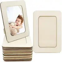 Tlily DIY Holz Bilderrahmen Unvollendete Massiv Foto