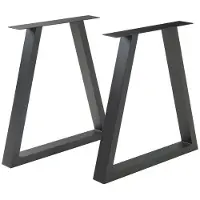 Helloshop26 Tischbeine - - Set von 2 - Lackierter Stahl - 72 x 70 cm - Modernes Design