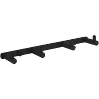 Mexen vierfacher Handtuchhaken, Schwarz - 709164-70