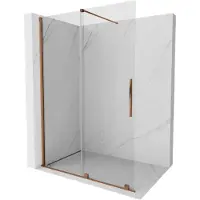 Mexen Velar Walk-in Duschwand, 160x200, 8mm Glas, Roségold