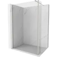 Mexen Kioto Duschtür Walk-in 160 x 30 cm, transparent, gebürstetes Nickel - 800-160-212-97-00-030