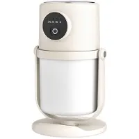Semoic Home Zerstäuber mit Großer Kapazität, USB, Lautloses Nachtlicht, Kleiner Luftreinigungsbefeuchter, Cremeweiß