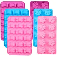 MaxPower Silikonformen Pfoten- und Knochenformen zum Backen, Schokolade, Süßigkeiten, Gelee, ,-Formen