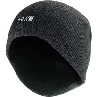 THMO (11-13 Jahre, Grau) - Strickmütze Beanie für Kinder | | Dicke Warm Wintermütze Beanie im Winter