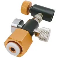 Zandona Co2-Fülladapter für Tankstellen zum Aufladen der Sodastrem Fizzi Geisterquelle Blau-Gasflasche (TR21-4-Gewinde) W21.8-14