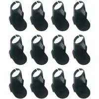 Typecat 12 stücke Tasse Halter Anti-Überlauf Waschmittel Tasse Halter Klapp Halterung Nahtlose Haken Schwarz