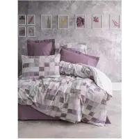 L'essentiel Maison , Maro - Dusty Rose, Ranforce King-Size-Bettbezug-Set (FR), Staubige Rose, 100 % BAUMWOLLE RANFORCE, 240 x 220 cm