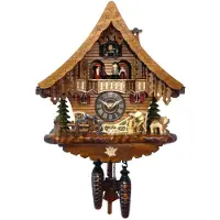 Engstler - 4711 QMT - Kuckucksuhr - Quarz - Nussbaum