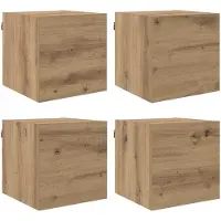 vidaXL Wandmontiertes TV-Regal Artisan-Eiche 30,5 x 30 x 30 cm
