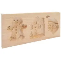 ScrapCooking Holzform für gefüllte Kekse Weihnachtsplätzchen, 20x10x2cm