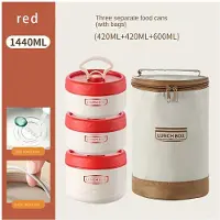 MaxPower 1 Stück Lunchbox, 304 Edelstahl Rot