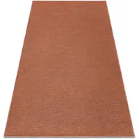 Rugsx Teppich SOFTY glatt, einfarbig Terrakotta 160x220 cm