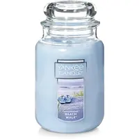Yankee candle Beach Walk Duftkerze, klassisch, 650 ml, gro es Glas, Einzeldocht, ber 110 Stunden Brenndauer, mehrfarbig