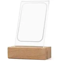 Jojomino 3-Zoll-Rahmen für Instax 12 Film, LED-Licht, Transparenter Bilderrahmen für Sofortbildkamera 11, Fototisch
