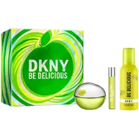 DKNY sein lecker Eau de Parfum 3 -Stck -Geschenkset fr Frauen - Parfmspray 3.4 fl. Oz. Reisespray 0,5 fl. Oz. & Erfrischende Duschmousse 5,0