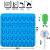 MaxPower 2 Stück Formen Silikon, Schokoladenformen mit 1 Tropfer, lebensmittelechtes Silikon für Süßigkeiten, Blau