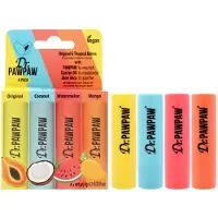 Dr. Paw Paw Lippenpflegeset mit Fruchtduft, 4 x 4 g