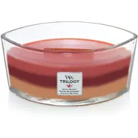 Woodwick Ellipse Duftkerze Autumn Harvest Trilogy, 473 ml | Bis zu 50 Stunden Brenndauer