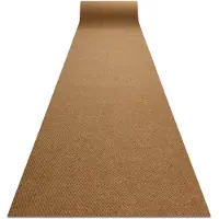 Rugsx Läufer - Türmatte rutschfest VIGOR Draußen, Drinnen Kokosnuss braun 0226 200cm 200x200 cm