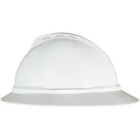MSA 10167950 V-Gard 500 Vollrand-Hartschale mit 6-Punkt Fas-Trac III Ratschensystem | Polyethylen-Schale, hoher Schutz